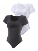Vivance by Lascana T-Shirt-Body in schwarz, weiß