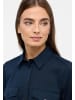 Eterna Langarmbluse in Navy