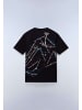 Napapijri T-Shirt "S-Fiemme Ss" in Schwarz