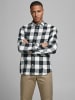 Jack & Jones Hemd Slim Fit JJEGINGHAM in Weiß-2