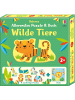 Usborne Allererstes Puzzle & Buch: Wilde Tiere | mit 8 zweiteiligen Puzzles und einem...