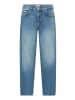 CARTOON Used Look-Jeans mit Waschung in Blau