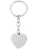 Adeliás Damen Anhänger – Schlüssel Herzanhänger aus Edelstahl in silber