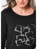 GOLDNER Kurzgröße:  Shirt in schwarz