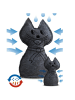 Maximex Raumentfeuchter KATZE in Anthrazitfarben, (B) 12 x (H) 27 x (L) 13 cm