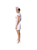 tectake Sexy, kurzes Kleid, rot/weiß