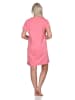 NORMANN Nachthemd kurzarm Kiwi Print - 86395 in pink