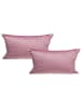 JACK 2er Set Teddy Flausch Kissen 40x40cm in Antik Rosa