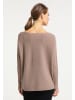 usha BLACK LABEL Strickpullover in Dunkeltaupe