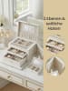 SONGMICS Schmuckkasten Bridie in Weiß - (B)26 x (H)17.4 x (T)18.2 cm