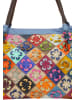 IZIA Women Tote Bag in Dark Red Multicolor
