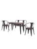MCW Esszimmer-Set H10 im Industriedesign, Braun