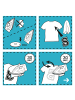 Catch the Patch Anker Wappen Brave CoastApplikation Bügelbild inBlau