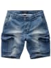 Amaci&Sons Destroyed Jeans Shorts SAN DIEGO in Used Blue (798)
