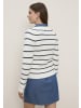 Tamaris Strickjacke in offwhite-marine gestreift