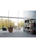 Angel Cerdá Schreibtisch 3012 in Walnuss / Stahl – (B)150 x (H)76 x (T)60 cm