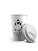 Mr. & Mrs. Panda Kaffeebecher Panda ZuMenschmenhalt mit Spruch in Weiß