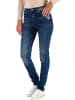 Cipo & Baxx Damen Slim Fit Jeans Stonewashed in Blue