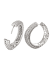 faina Women Hoop Earrings in Silver White