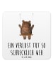 Mr. & Mrs. Panda Untersetzer Bär Schaukel mit Spruch in Weiß