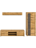 ebuy24 Regalsystem Jam (3-teilig) Eiche 235 x 35 cm