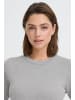 ICHI Strickpullover kurzarm IHLULS Regular fit in Light grey melange