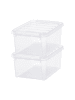 SmartStore 2er-Set Aufbewahrungsbox Classic Transparent 8L