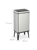 relaxdays Mülleimer mit Sensor in Silber - 40 Liter