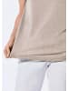 GOLDNER Leinenoptik-Shirt, U-Boot-Ausschnitt in kiesel