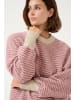 Kaffe Strickpullover KAellery Loose fit in Feather Gray/ Rose Structure
