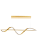 Beliani Pendelleuchten KHUTTI in Gold - (W) 90 x (H) 100 x (L) 16 cm