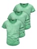 Amaci&Sons T-Shirts 3er-Pack 3. SAN FRANCISCO in (3x Mintgrün)