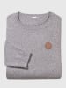 Sieh an! Langarm-Pullover in grau-meliert