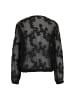 Zero  Chiffonbluse mit Blumenmuster in Black Beauty
