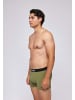 SNOCKS Boxershorts aus Bio-Baumwolle Mix (Rot/Olive/Blau) 6 Stück