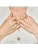 Luxenter ring with 18-K yellow gold finish - Alphabet