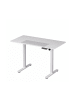 Höhenverstellbarer Schreibtisch in Weiß - (B)160 x (H)120 x (T)60 cm