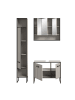 ebuy24 Badmöbelset Bagno (3-teilig) Grau 125 x 36 cm