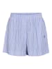 Noisy may Gestreifte Freizeitshorts mit elastischem Bund in Blau