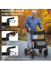 COSTWAY Rollator mit Luftbereifung in Rot