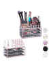 relaxdays 2x Make Up Organizer in Transparent/ Pink
