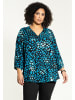 Studio Blouse Emmy in Black with blue dots