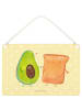 Mr. & Mrs. Panda Wandtafel Avocado Toast ohne Spruch in Gelb Pastell