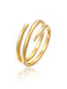 Elli Ring 925 Sterling Silber Pinky Ring in Gold