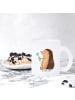Mr. & Mrs. Panda Tasse Igel Blumen ohne Spruch in Transparent