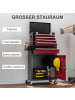 HOMCOM Werkstattwagen in Rot 60L x 28B x 102H cm