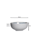 Ritzenhoff & Breker 6er Set Müslischalen Skagen Stone 450 ml in grau