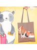 Mr. & Mrs. Panda Schultasche Hund Basset Hound ohne Spruch in Braun Pastell