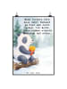 Mr. & Mrs. Panda Bild Panda Winter Pommes Design mit Spruch in Weiß