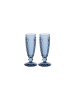 Villeroy & Boch Sektkelch blue , Set 2tlg. Boston coloured in blau